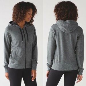 LULULEMON Split Hoodie Speckled Grey size 8